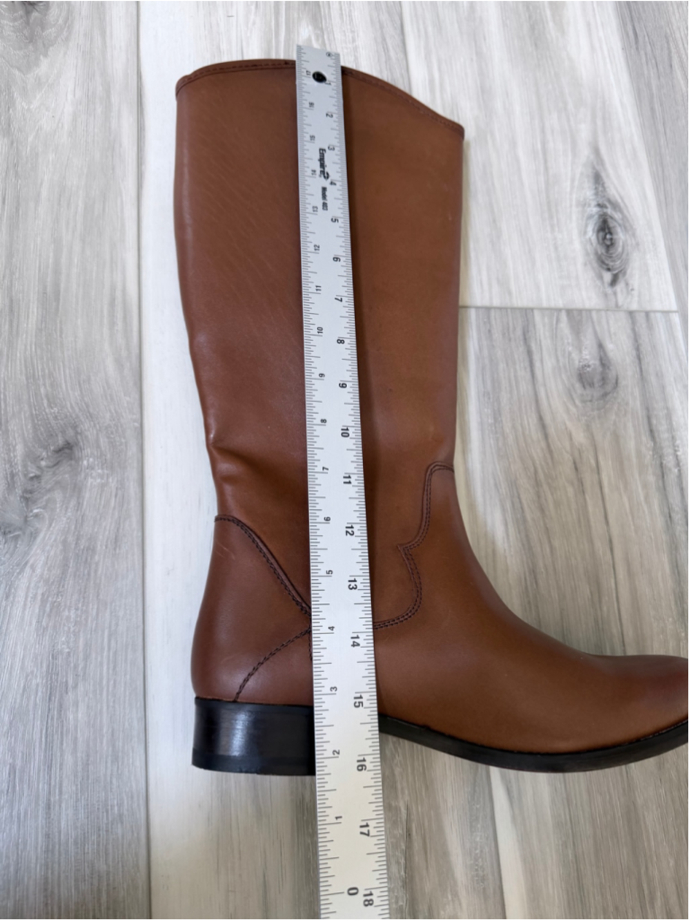 Frye Marissa Medallion Tall Riding Boots Women’s 7 Cognac Leather New Without Bo - Picture 13 of 14